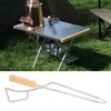 Fire Pit Tongs Heavy Duty Stainless Steel Lengthen Widen Thicken