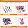 ToBeAce 4 Tier Acrylic Display Case for Collectibles, Clear Adjustable