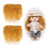 CHGCRAFT 2 Pcs Doll Hair Wefts DIY Wool Figurine Hair