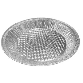 PACTOGO 10" (Actual Top-Out 9-5/8 Inches - Top-In 8-3/4 Inches) Aluminum Foil Pie Pan - Disposable Baking Tin Plates Waffle Bottom (Pack of 12)
