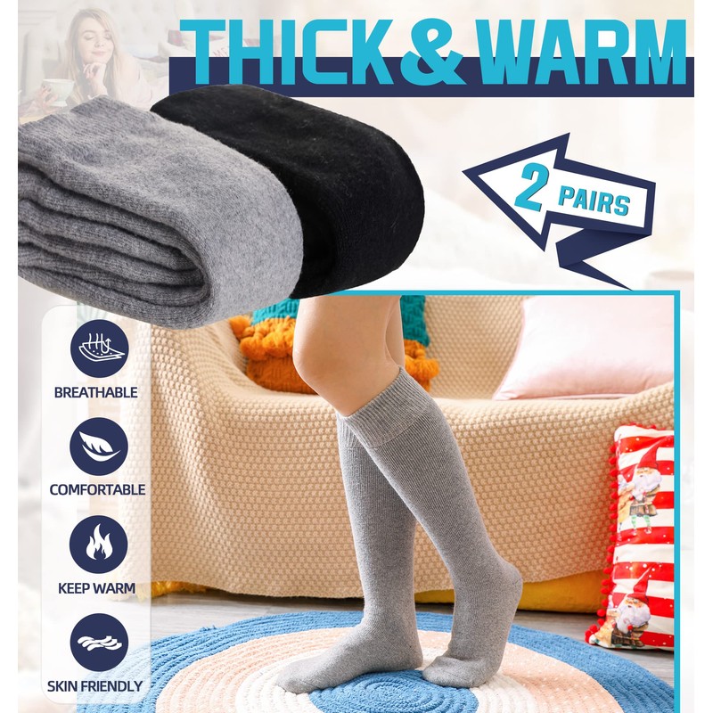DoSmart Womens Winter Warm Knee High Socks Ladies Wool Cozy