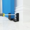 JUBEST Matte Black Floor Guide Wall Mount Sliding Barn Door