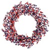 Light-Up Red White & Blue Patriotic Wreath