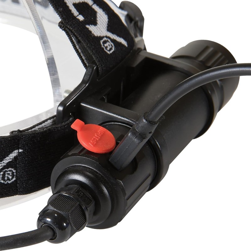 Dorcy 1,000-Lumen Pro Water-Resistant LED Rechargeable Headlamp, Black (41-2121)