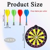 18 Pcs Kids Darts, Kids Dart Board, Portable Replaceable Kids