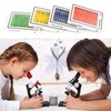 48 Pieces Microscope Accessories, Microscope Slides with Biological Samples, 24