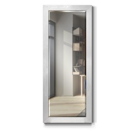 Renditions Gallery Rustic Barnwood Full Length Rectangular Framed Wall Mirror-Silver, 25X61