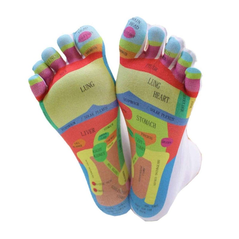 TOETOE - HEALTH - Reflexology Toe Socks (UK 3-8.5 |