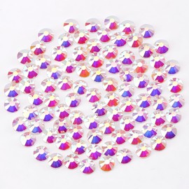 Novani Rhinestones 3000Pcs Flatback Crystal Round Loose Gemstones Glass Rhinestones for Crafts Makeup Nail Art Clothes Shoes DIY Decorations(SS6, 1.9-2.0mm,Transparent)