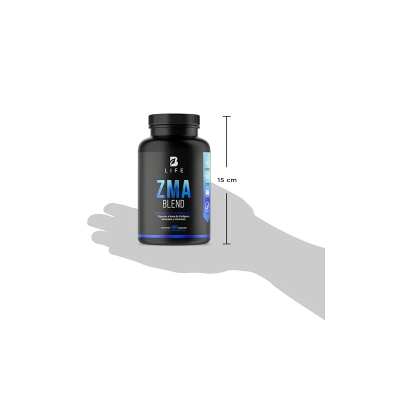 Mezcla Zinc Magnesio Vitamina Colágeno Hidrolizado Calcio 150 Cápsulas Ingredientes