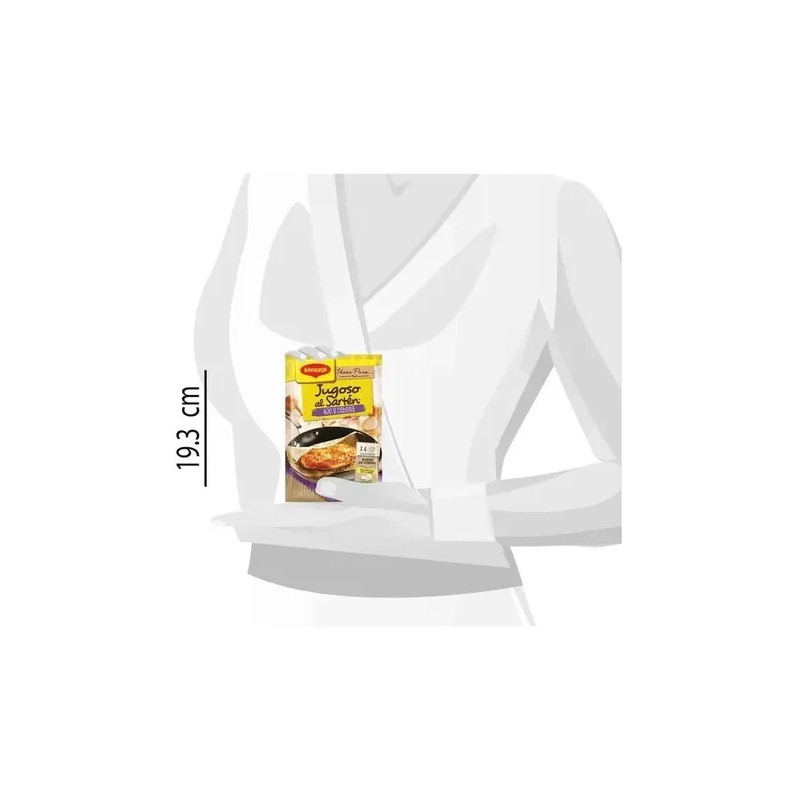 Hoja Sazonadora Maggi Jugoso Al Sartén Ajo Y Cebolla 23.4g