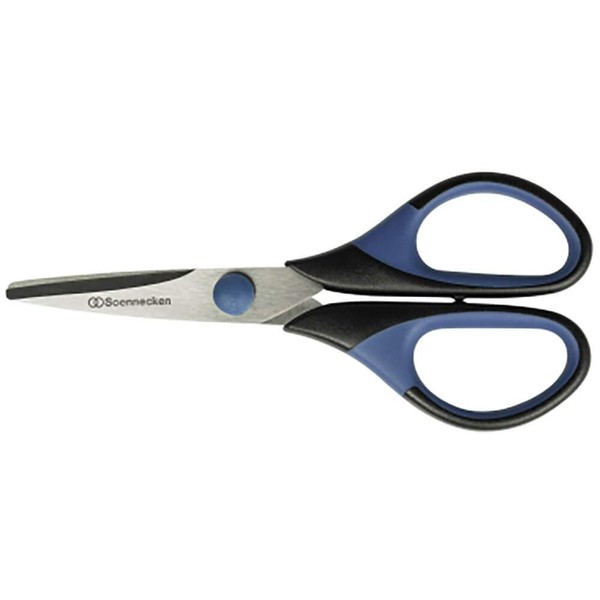 Soennecken 3410 Scissors 14 cm 5.5 Softgrip Black / Blue