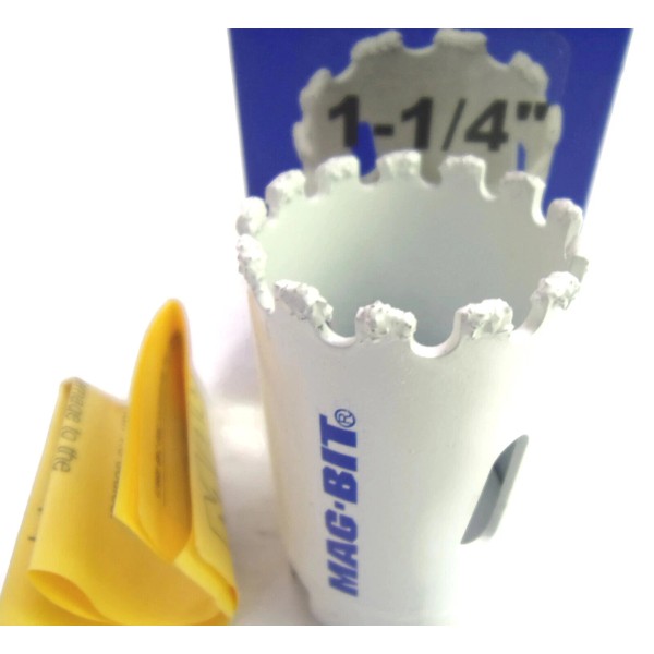 MAG-BIT 1-1/4" Tungsten Carbide Grit Hole Saw Blades Magnus Mag-Bit