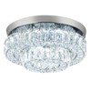 HongnuoFc 12 Inch Crystal Chandelier LED Ceiling Light 2 Tier