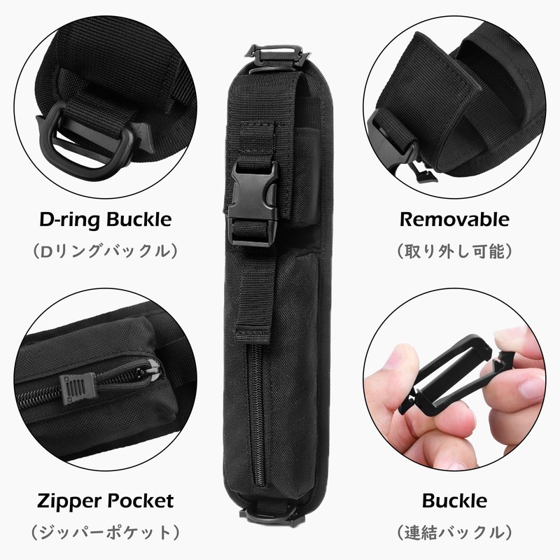 TRIWONDER Molle Glasses Bag, Tactical Glasses Case, Military Shoulder Attachment