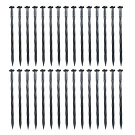 30 Pcs Plastic Spikes 8 Inch Landscape Edging Anchoring Garden Stakes,Lawn Yard Spiral Nails for Paver Edging,Weed Barrier,Artificial Turf
