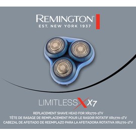 Remington Rotary Shaver Replacement Head Compatible with Remington Limitless X7 Shaver, Titanium Twin Track Blades