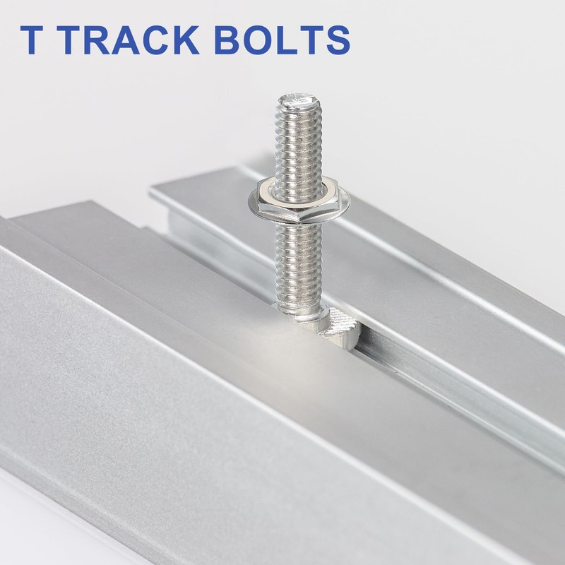 PATIKIL M6 x 40 mm T Slot Bolts, 10 Pcs