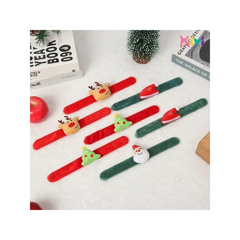 (Kids Vision) Christmas One-Touch Wristband 10p / (키즈비전)크리스마스 원터치 손목밴드