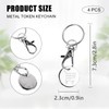 Dokeno 4 Pieces Shopping Trolley Remover, Key Ring Chip, Shopping