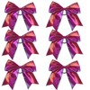 Metallic Sequin and Holographic 8 Inch Cheer Bow Cheerleader Cheerleading