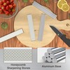 XARILK 4 PCS Diamond Knife Sharpening Stones Set with Aluminum