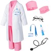 Doctor Costume for Kids Scrubs Pants with Accessories Set Children