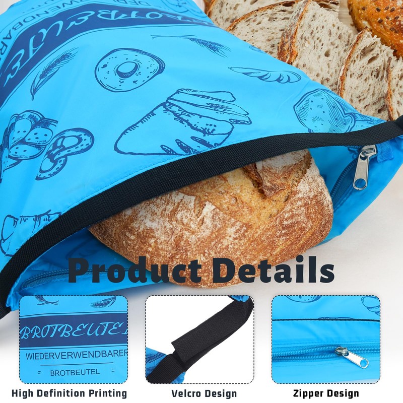 CHRI Reusable Bread Bags Pack of 2, 30 x 43