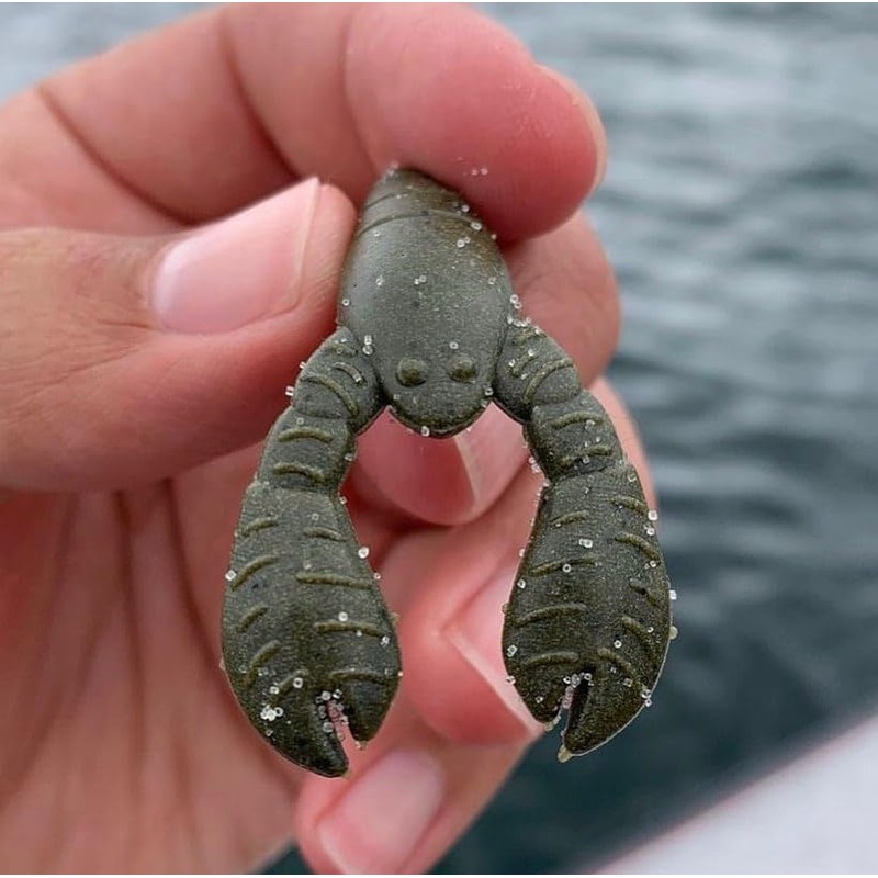 Great Lakes Finesse Snack Craw - Green Pumpkin Orange -