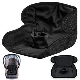 FAELNK Universal Child Seat Protector Pad for Potty, Child Seat Pad for Potty Training, Nappy Leaks, Perfect for Travel, Going Out, Fit, All Sizes, Handcart, Car Seats (Black)