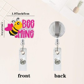 Cute Bee Badge ID Clip – Strong Hold Badge Reel for Medical Staff, Teachers, Professionals – Fun & Functional ID Holder