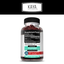 Kaya Naturals - Antarctic Krill Oil 500mg with Omega 3, EPA, DHA, Phospholipids & Astaxanthin Supplement - Brain & Health Vitamin - Anti Aging Supplement - 60 Count Softgels