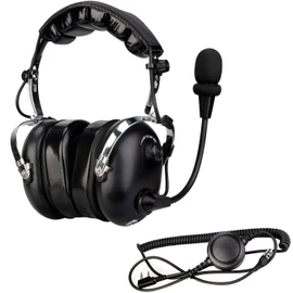 Retevis Noise Reduction Walkie Talkie Headset,Elastic Metal Bracket Racing Headset,for RT21 RT68 RT86, Compatible with Baofeng UV-5R/5RM, Pxton PX-777S Radio,Two Way Radio Headset with Mic