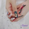 ⭐️ Snake handmade nail tips ✨ - Long Almond /