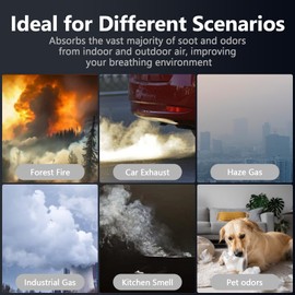 Vital 200S Replacement Filter for Vital 200S Air Purifier, ROMON Enhanced Version 3-in-1 H13 Ture HEPA, Activated Carbon Filter, Compared to Part # 200S-RF-PA (LRF-V201-YUS), 2 Pack, Yellow