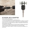 1/2 Inch Scissor Jack Adapter Firm Connection Rugged Reliable Stable