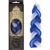 12 Havdalah Sets of Braided Blue and White Candles with