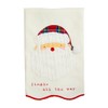 Mud Pie Light Up Christmas Towel, Santa, 21" x 14"
