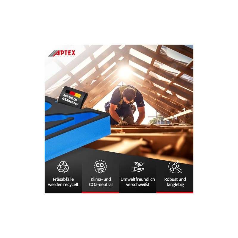 APTEX Foam Insert Suitable for Bosch Angle Grinder GWS 1000