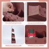 UNICRAFTALE 3-Tier Wood Tea Bag Holder 3 Sizes Brown Vertical