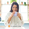 Flanacom Set of 4 Boho Coffee Cups, Large Oriental Design