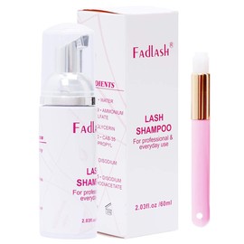Lash Shampoo 60ml Eyelash Extension Cleanser with Brush Eyelash Foam Cleanser by FADLASH