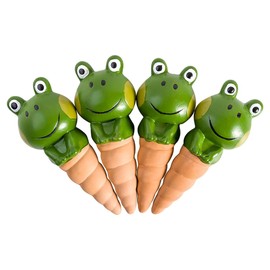 Hsthe Sea 4 Pack Frog Plant Watering Globes - Automatic Watering Balls, Automatic Plant Watering, Efficient Watering, Automatic Watering System