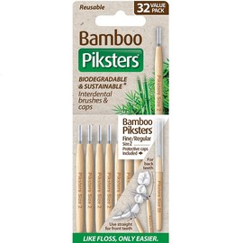 Piksters Bamboo Interdental Brush (Size 2 - White) X 32