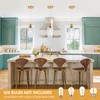 LBSQJ Glass Pendant Lights Kitchen Island 1 Pack 5.9" Clear