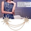 TMISHION Elegant Brooch with Pendant Chains,Brooch with Chain Diamond Shining