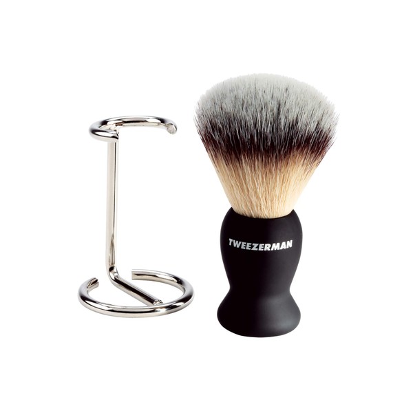 Tweezerman Men's Shave Brush & Stand