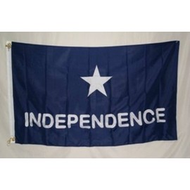 Moon Knives 3x5 Embroidered Sewn Texas Captain Scotts Independence Synthetic Cotton Flag - Party Decorations Supplies For Parades - Prime Outside, Garden, Men Cave Decor Flag