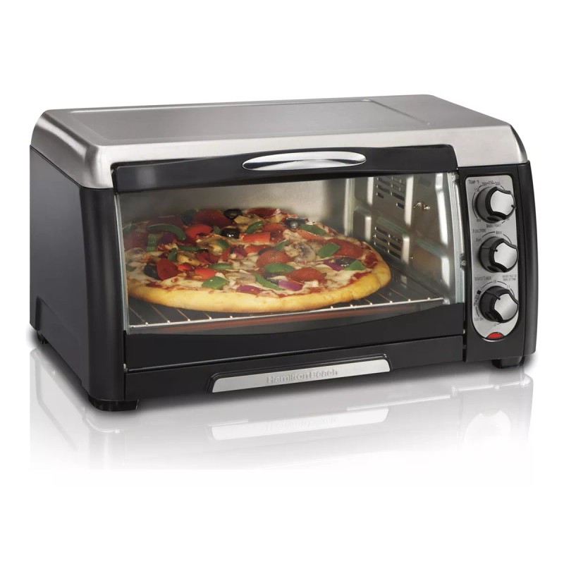 Proctor Silex Horno Tostador Ps 6 Rebanadas Negro Con Acero