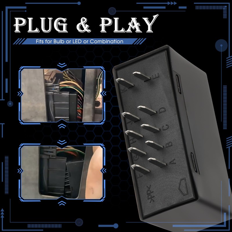 JWEELY LM487 Led Flasher Relay for Warning and Turn Signal